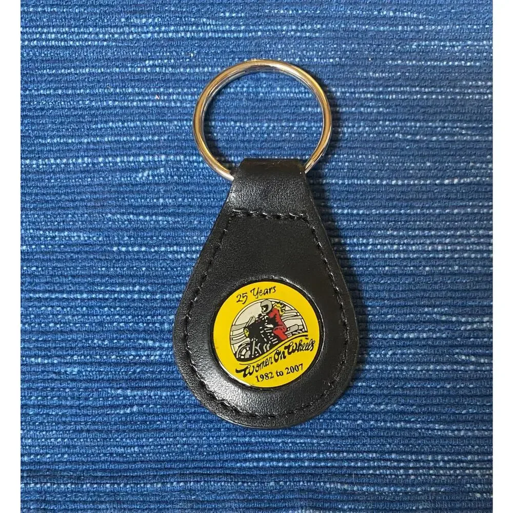 Women On Wheels 25 Years 2007 Keychain Fob Motorcycle Club 49B